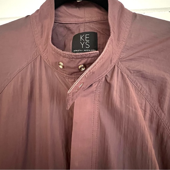Athleta x Alicia Keys Plum/ Mauve Windbreaker Jumpsuit. Size 8.  - Picture 7 of 12